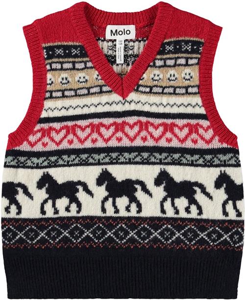 Molo Grace Vest Horse Gallop Horse Gallop 110/116 cm  Rød  110/116 cm  Piger