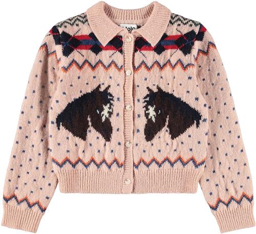 Molo Galaxy Cardigan Mellow Rose Mellow Rose 134/140 cm  Lyserød  134/140 cm  Piger