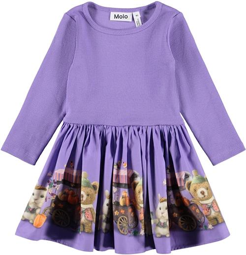 Molo Candi Dress Ls Flower Market Flower Market 68 cm  Lilla  68 cm  Piger