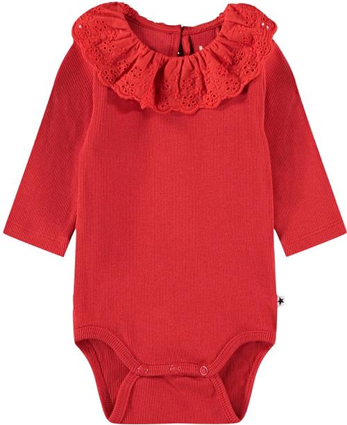 Molo Faye Bodystockings Ls Ruby Red Ruby Red 86 cm  Rød  86 cm  Piger