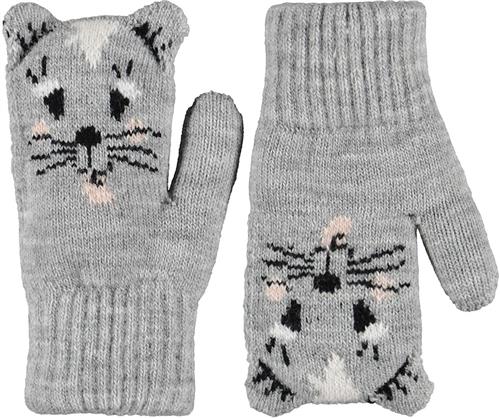 Molo Kenau Strikkede Vanter Grey Melange  Grey Melange 1-2 Y  Grå  1-2 år  Piger
