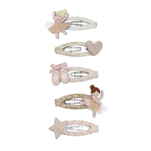 Mimi & Lula 5-pak Clic Clacs Mini Ballerina  Mini Ballerina-One Size  Beige  One Size 3-8 Years Piger