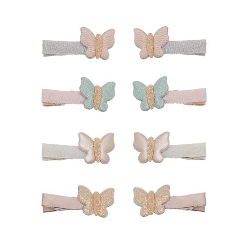 Mimi & Lula 8 Hair Clips - Bella Butterfly Bella Butterfly-One Size  Lyserød  One Size 3-8 Years Piger