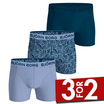 Björn Borg 3P Bamboo Cotton Boxers Marine/Blå XX-Large Herre