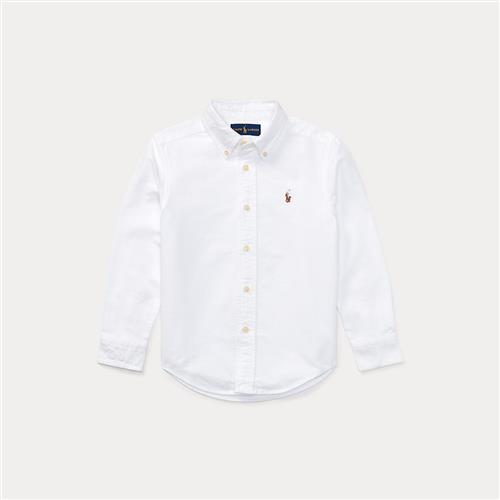 Ralph Lauren The Iconic Oxford-skjorte White  White 124-134cm  Hvid  124-134 cm  Drenge