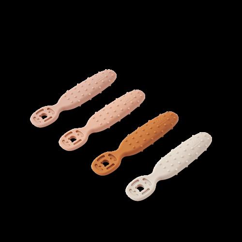 Liewood Caelia 4-pak Læreskeer Pale Tuscany Multi Mix  Pale Tuscany Multi Mix One Size  Lyserød  One Size  Drenge, Piger