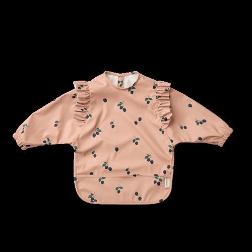 Liewood Merle Ruffle Hagesmæk Med Ærmer Berry Pale Tuscany  Berry Pale Tuscany One Size  Lyserød  One Size  Drenge, Piger