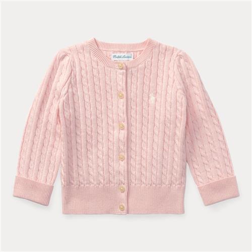 Ralph Lauren Cardigan Hint Of Pink  Hint Of Pink 9 months  Lyserød  9 måneder  Piger