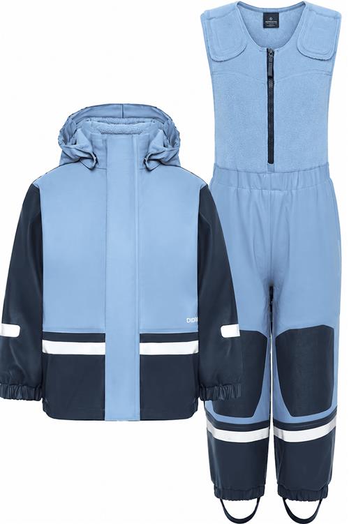 Didriksons Boardman Regnsæt Winter Blue  Winter Blue 90 cm  Blå  90 cm  Drenge, Piger