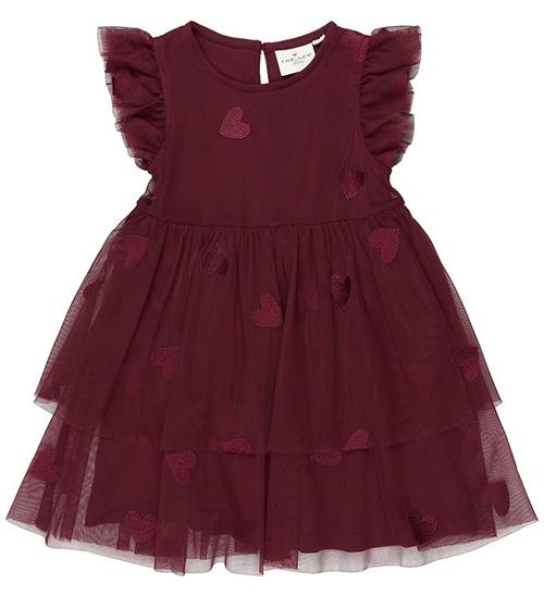 The New Siblings Kjole - TnstVonda - Tyl - Burgundy EMB TN