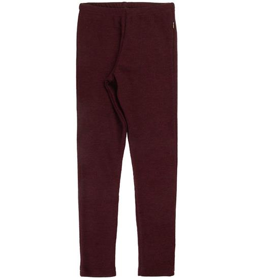 Joha Leggings - Uld - Burgundy
