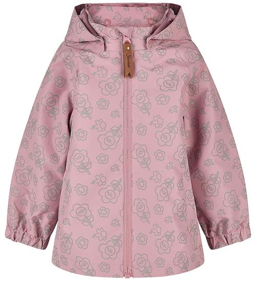Sterntaler Regnjakke - PE - Mørk Rosa m. Refleksprint