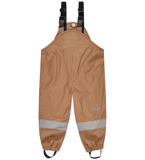 Sterntaler Regnbukser m. Seler/Fleece - PU - Brun