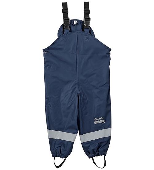 Sterntaler Regnbukser m. Seler/Fleece - PU - Navy