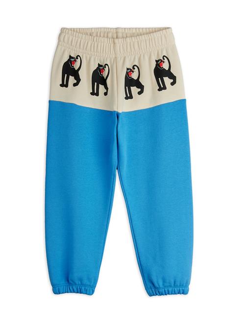 Mini Rodini Panther Joggingbukser Blue  Blue 128/134 cm  Blå  128/134 cm  Drenge