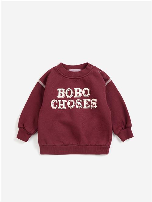 Bobo Choses Hættetrøje Burgundy Red  Burgundy Red 9 Months  Rød  9 måneder  Drenge, Piger