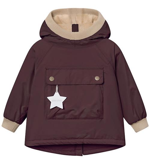 Mini A Ture Anorak - MatBabywen - Fudge aubergine