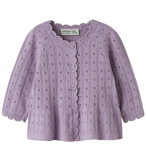 Name It Cardigan - Strik - NbfOxenia - Heirloom Lilac