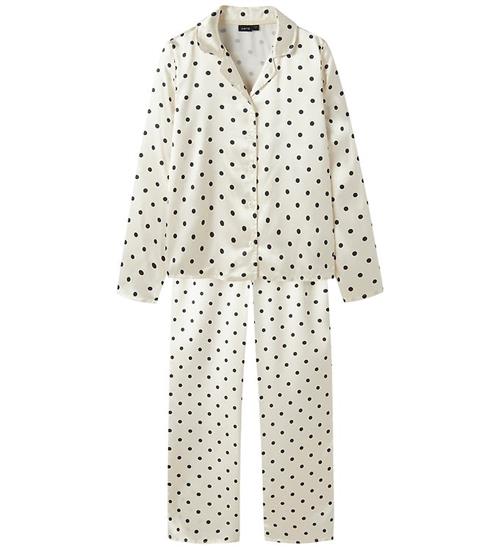 LMTD Pyjamas Sæt - NlfDreamy - Antique White/W. Pirate Black