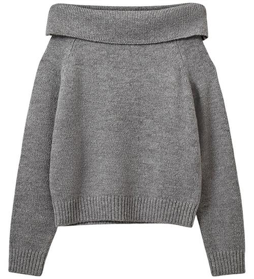 Sofie Schnoor Bluse - Strik - SawaSY - Dark Grey Melange