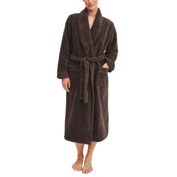 Calida Alpine Bathrobe With Pockets Brun Large Dame