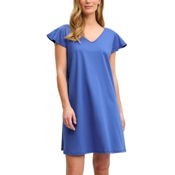 Calida Flower Dreams Nightdress Kornblå bomuld Small Dame