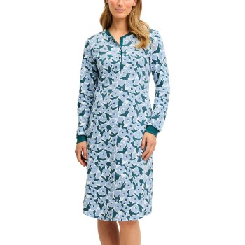 Calida Midnight Flowers Nightdress Blomstret bomuld Medium Dame