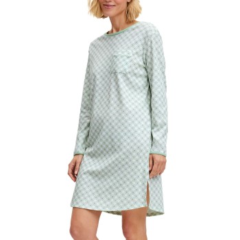 Calida Sweet Dreams Long Sleeve Nightdress Mintgrøn bomuld X-Small Dame
