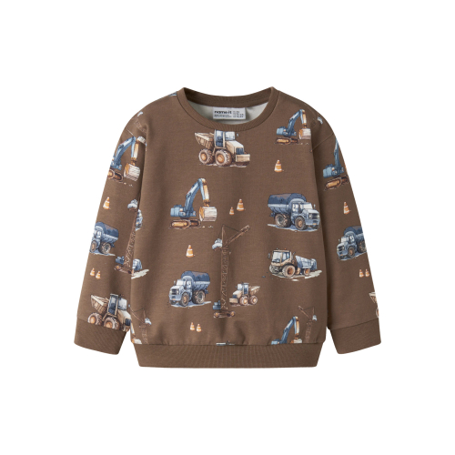 NAME IT Sweatshirt Nelson Brown Lentil