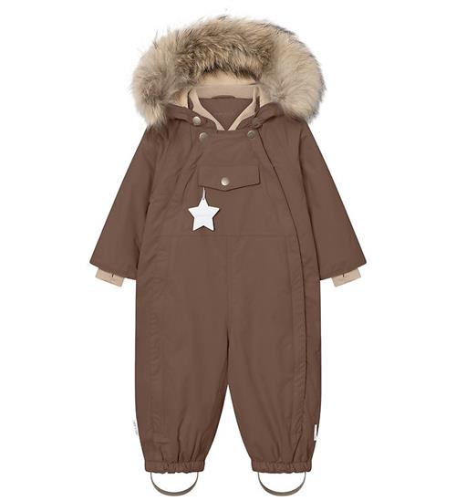 Mini A Ture Flyverdragt - MatWisti Fleece/Fur - Chestnut Brown
