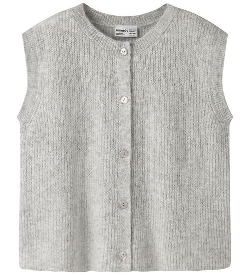 Name It Vest - Strik - NkfOanja - Grey Melange