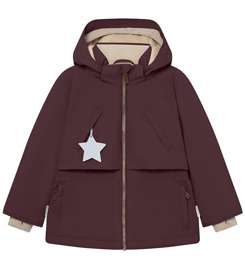 Mini A Ture Vinterjakke - MatAlgeana Fleece - Fudge Aubergine