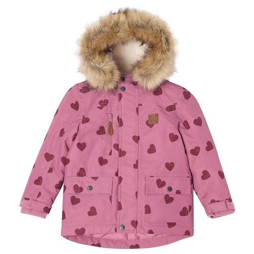 Kuling Val Thorens Parkas Mauve Hearts  Mauve Hearts-86 cm  Lyserød  86 cm  Drenge, Piger