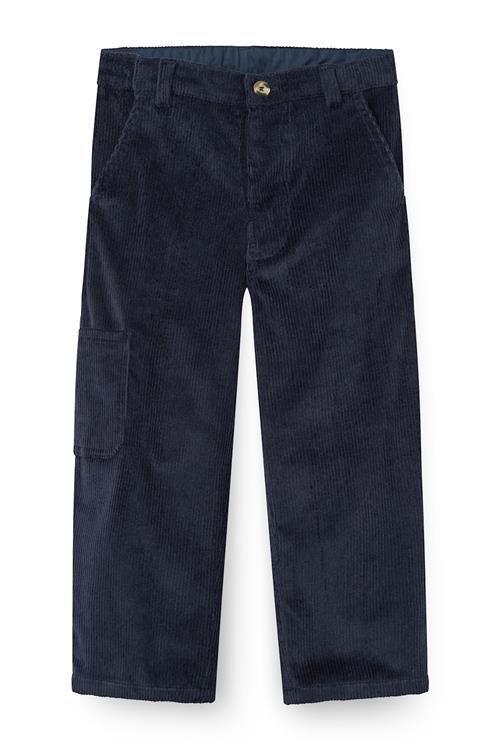 Copenhagen Colors Corduroy Cargo Pants Navy-104 cm  Marineblå  104 cm  Drenge