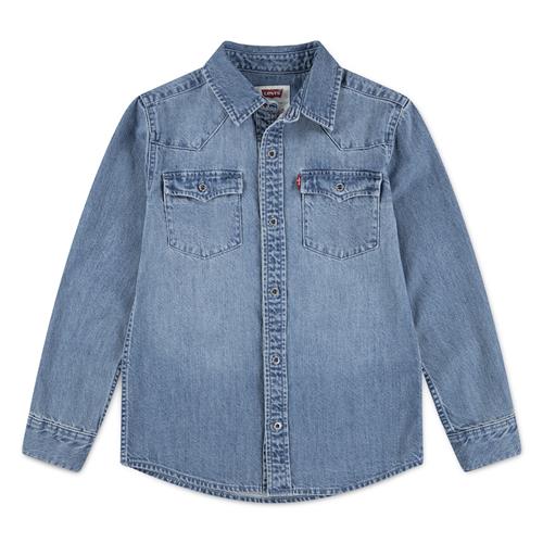 Levi's Lvb New Barstow Western Shirt Vintage Stone-10 Y  Blå  10 år  Drenge