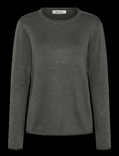Soft Rebels | Srmarla O-Neck Knit Roll Edge | XS
