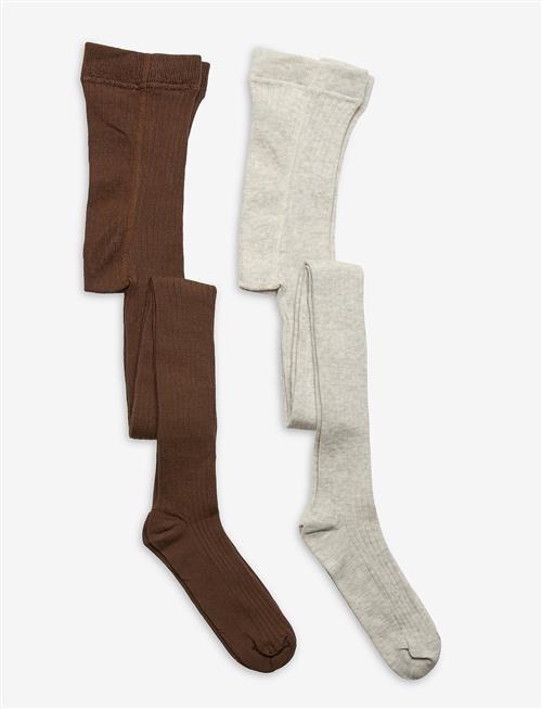 Minymo | Stocking - Solid Rib 2-Pack | 116-122