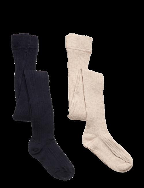 Minymo | Stocking - Solid Rib 2-Pack | 104\110