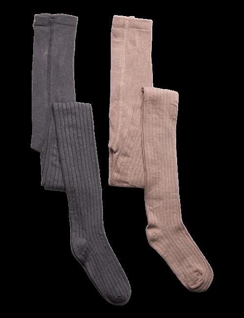 Minymo | Stocking - Bamboo Rib (2-Pack) | 128\134