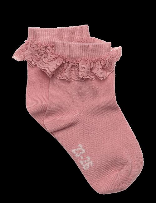 Minymo | Ankle Sock W. Lace | 27/30