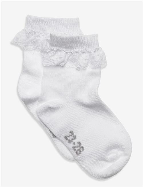 Minymo | Ankle Sock W. Lace | 31/34