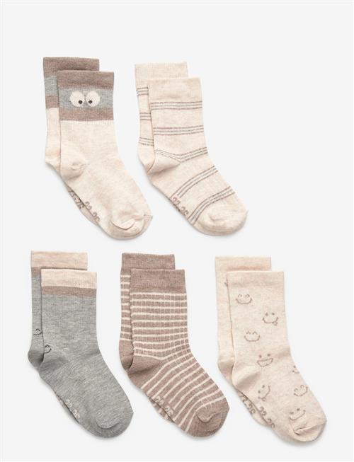 Minymo | Socks W. Pattern (5-Pack) | 31\34