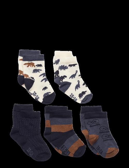 Minymo | Socks W. Pattern (5-Pack) | 31\34