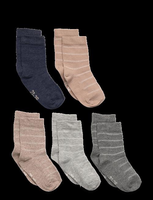 Minymo | Socks W. Knit (5-Pack) | 15\18
