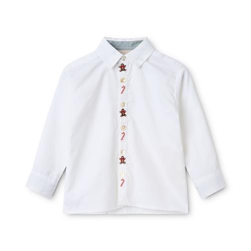 Flöss Walter Skjorte White  White 80 cm  Hvid  80 cm  Drenge, Piger
