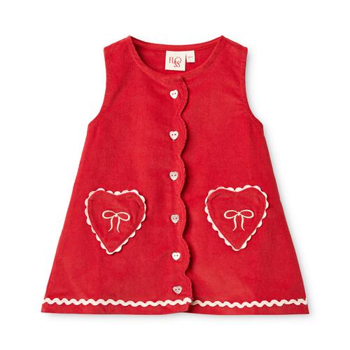 Flöss Carol Dress Poppy red Poppy red 122 cm  Rød  122 cm  Piger