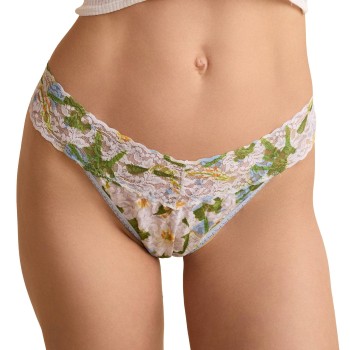 Hanky Panky Trusser 2P Printed Original Rise Thong Blå/Hvid nylon One Size Dame