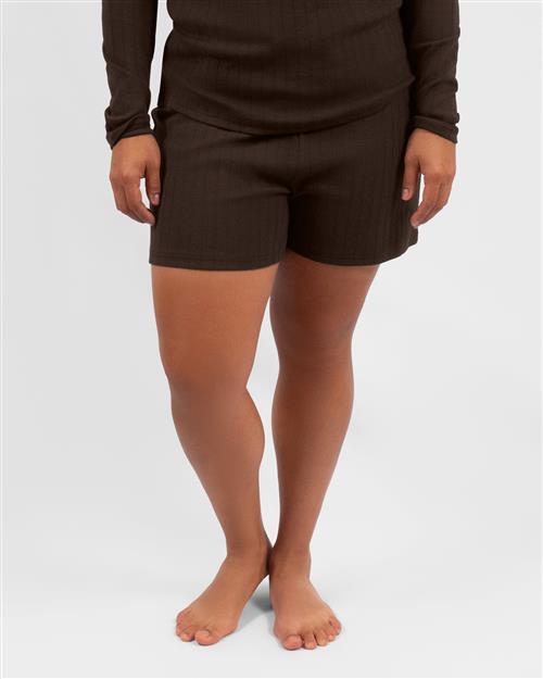 Susan Mocha Brown Night Shorts