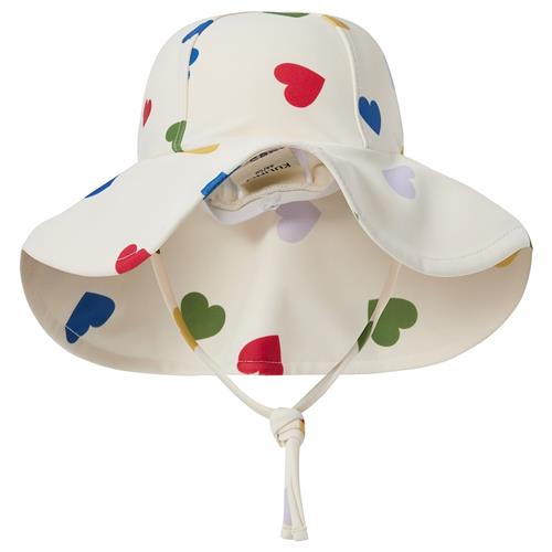 Kuling Falsterbo UV-solhat Rainbow Hearts  Rainbow Hearts 48/50 cm  Hvid  48/50 cm  Drenge, Piger