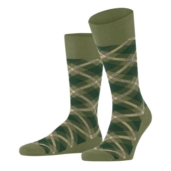 Burlington Strømper Tartan Cotton Sock Grøn Str 40/46 Herre